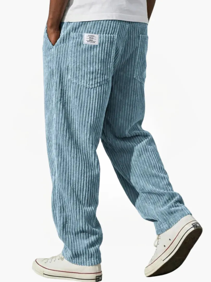 Men's Corduroy Trousers with Straight Leg