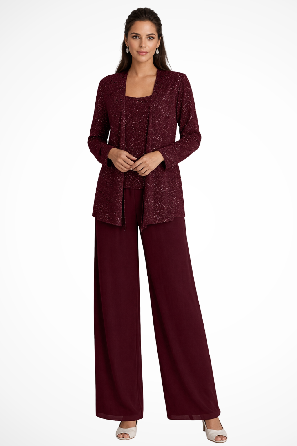 Women's Wedding Guest Three Piece Trouser Suit