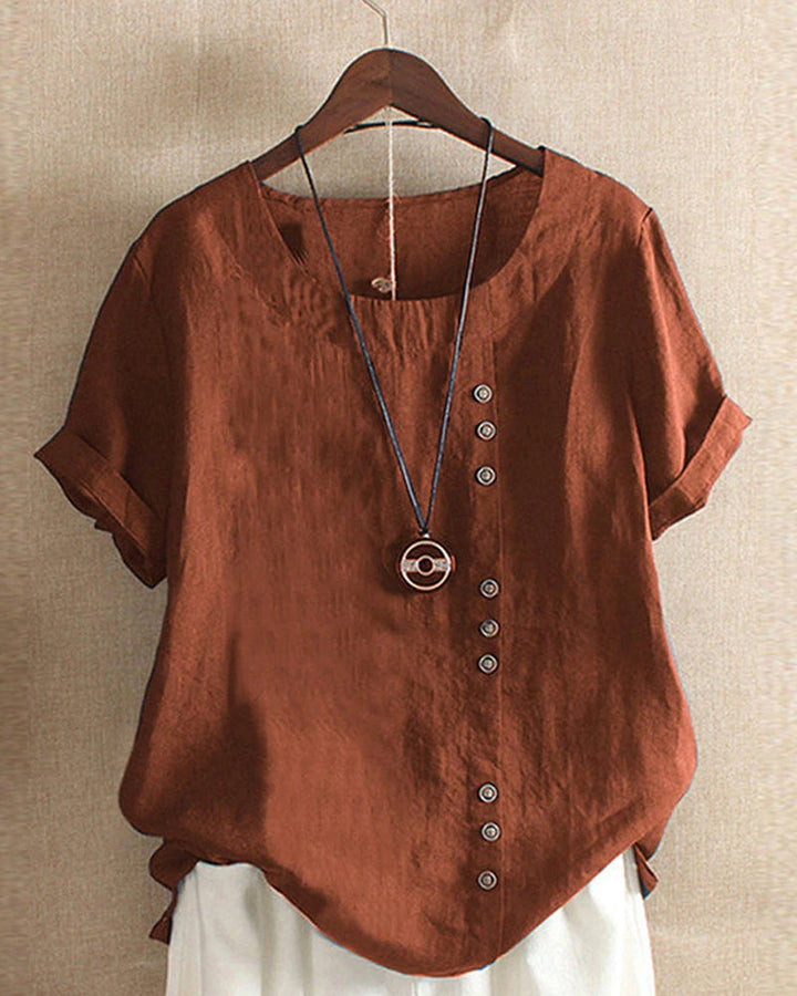 Women's Summer Blouse With Buttons