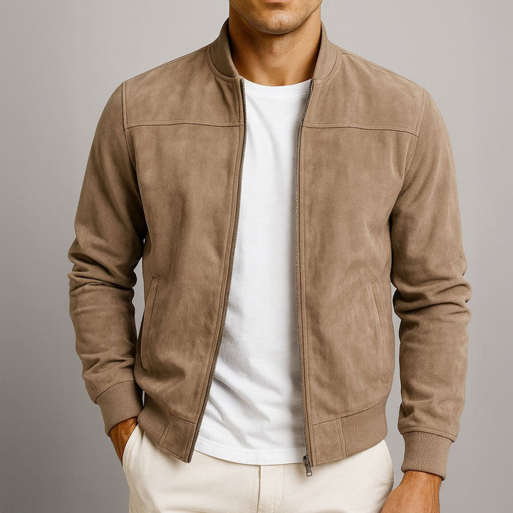 Matteo | Men's Premium Suede Bomber Jacket