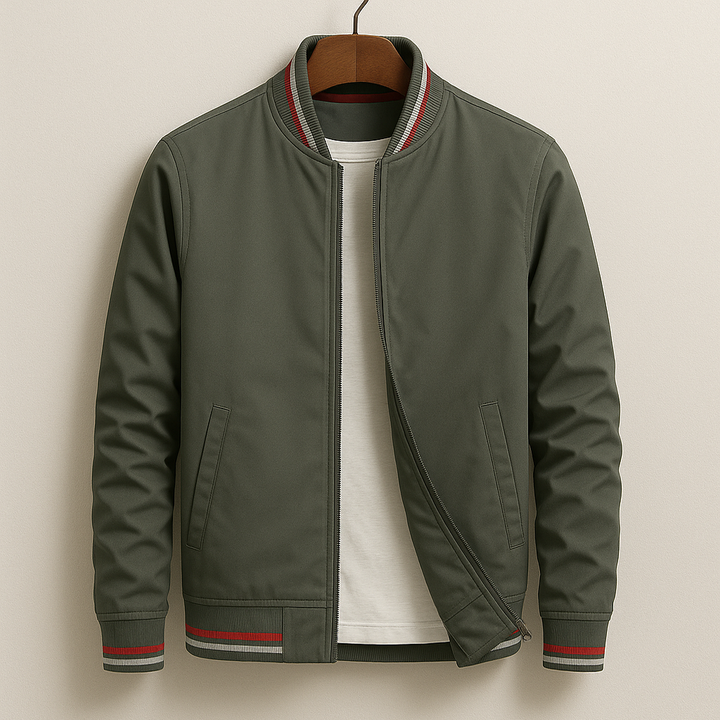 Men's Ribbed Bomber Jacket