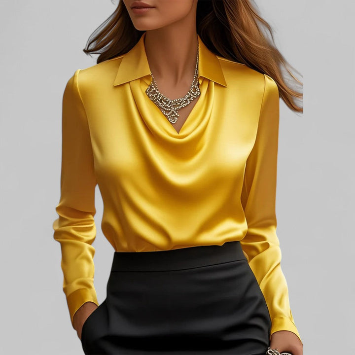 Women's Blouse with a Water-Neckline
