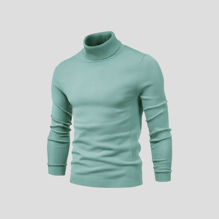Men's Ribbed Turtleneck Jumper