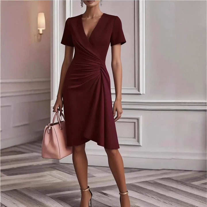 Camilla | V-Neck Midi Summer Dress