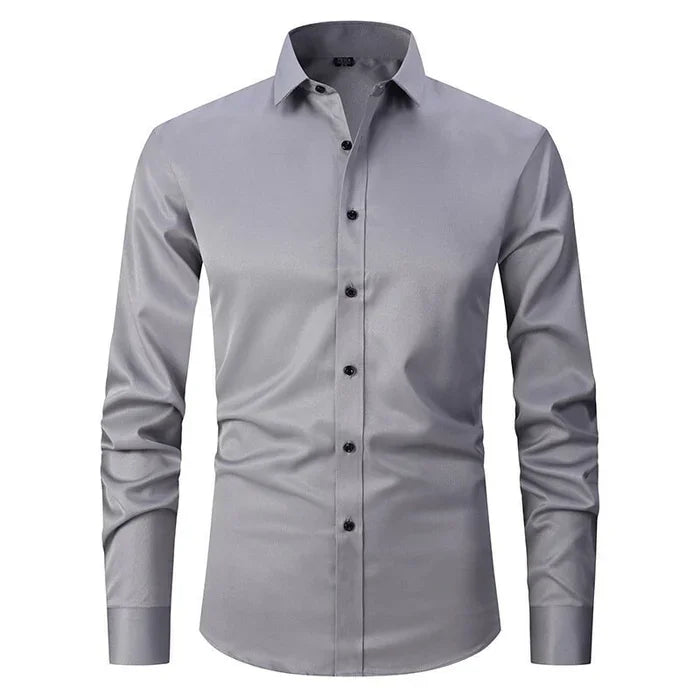 Men's Stretch Business Shirt with Long Sleeves