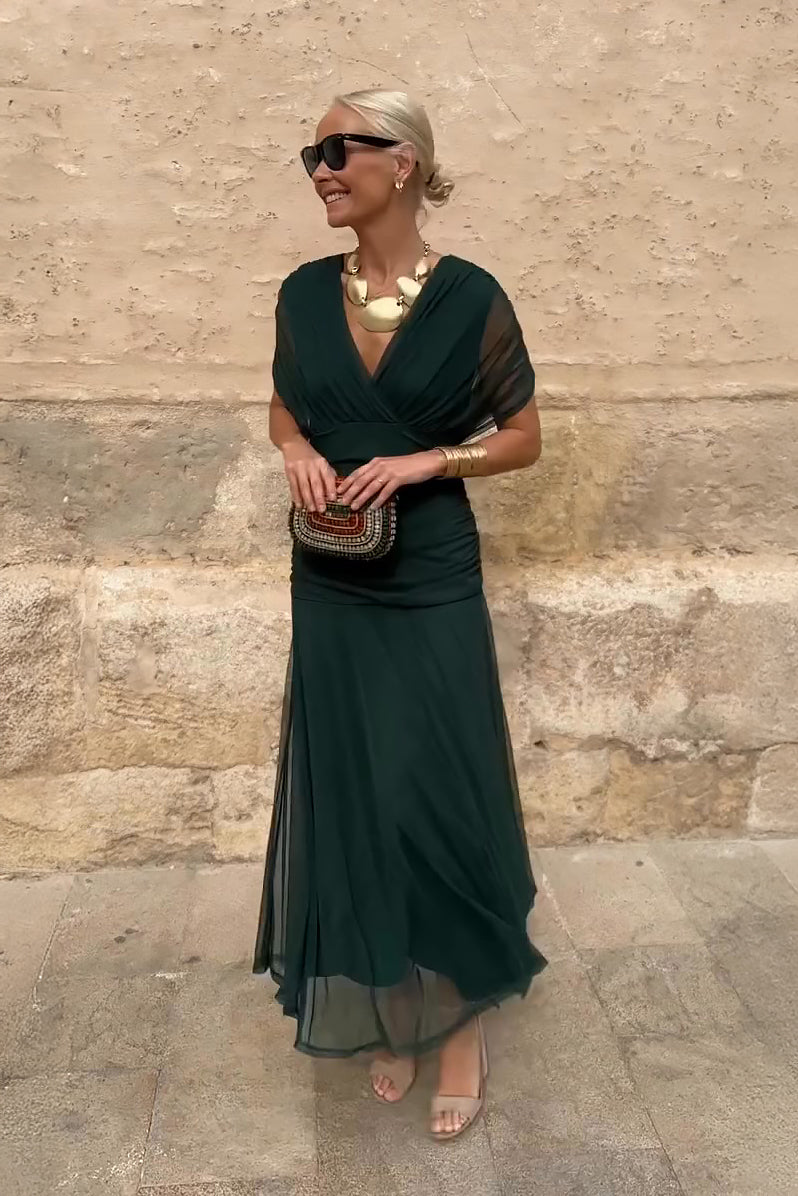 Vestido largo de flores para mujer