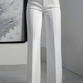 Pantaloni da donna a vita alta e gamba larga
