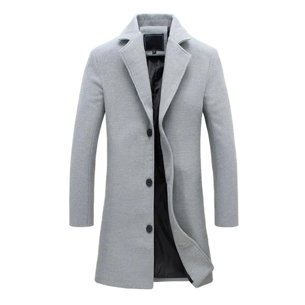 Men's Long Winter Overcoat