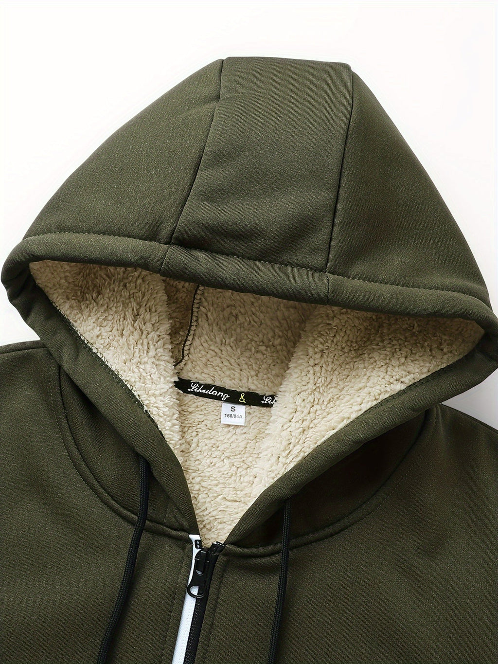 Chaqueta con capucha y cremallera de hombre