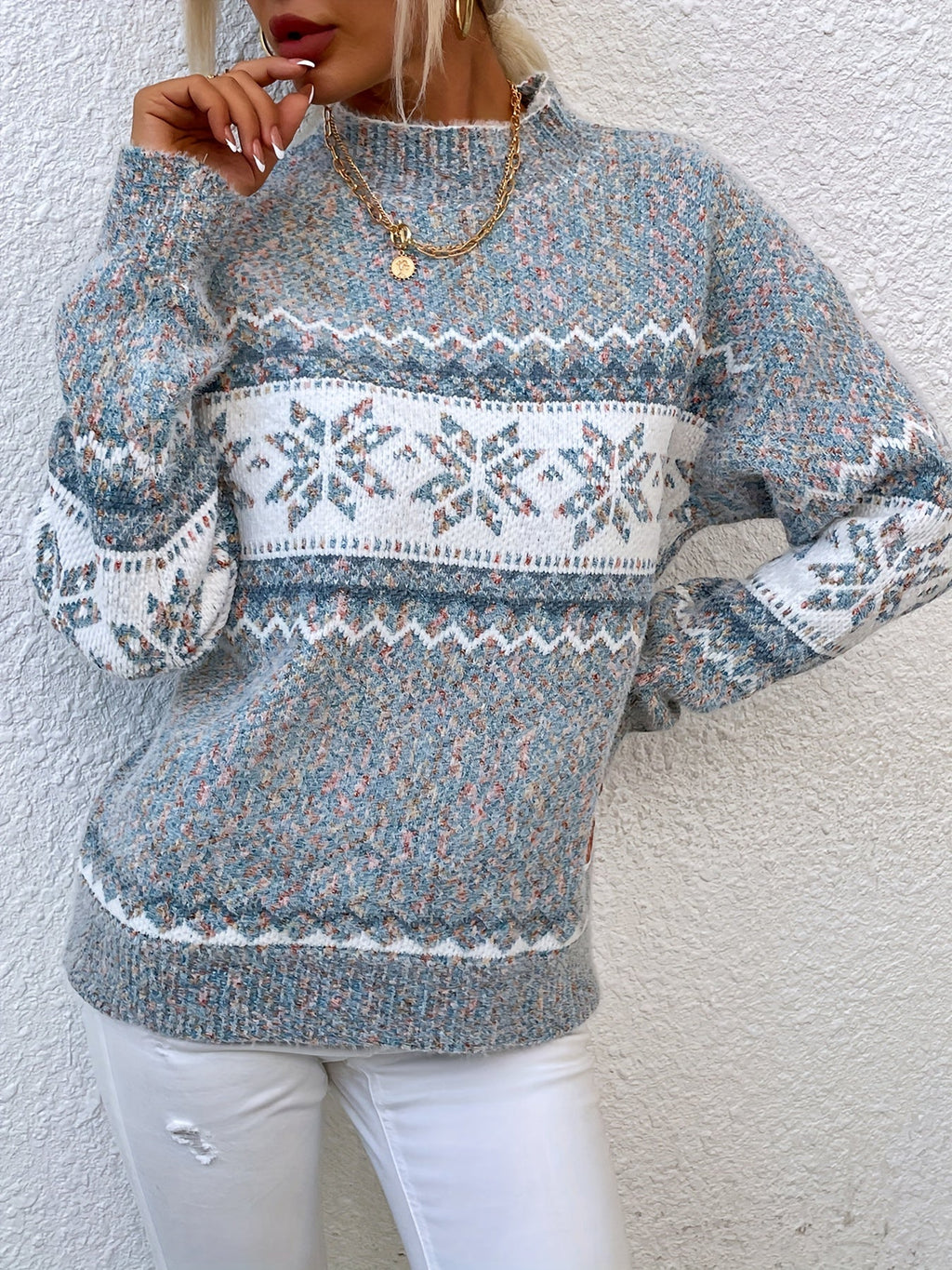 Women's Christmas Snowflake Jumper