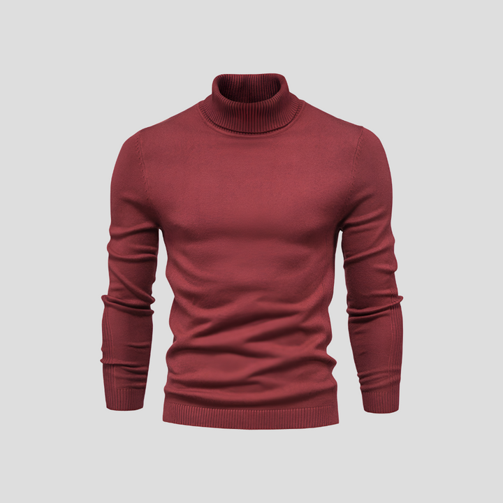 Men's Ribbed Turtleneck Jumper