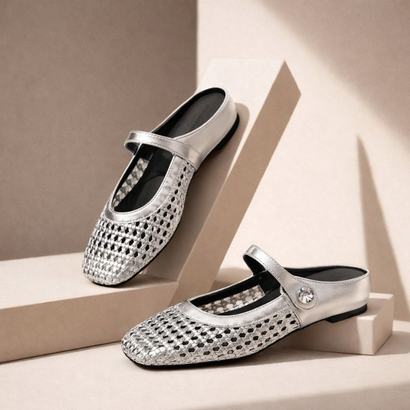 Ewa | Women's Orthopedic Ballet Flats with Strap