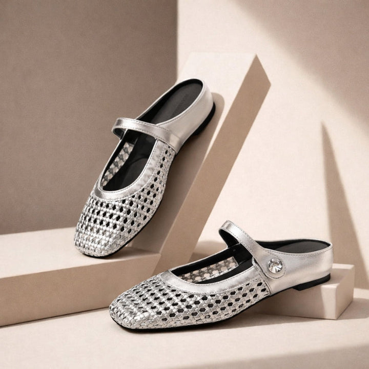 Ewa | Women's Orthopedic Ballet Flats with Strap