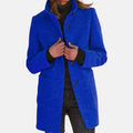 Women's Knee-Length Button-Front Coat