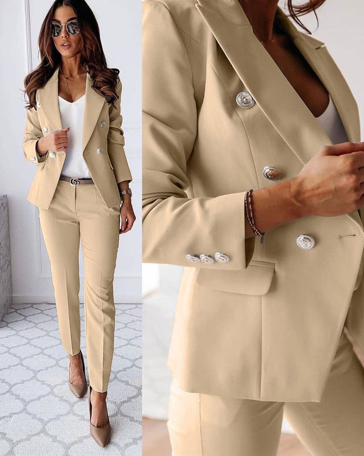 Patrycja | Elegant Double-Breasted Women's Suit