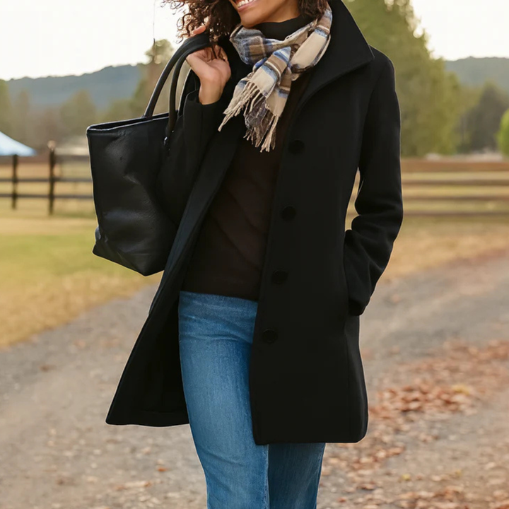 Women's Straight Cut Wool Coat
