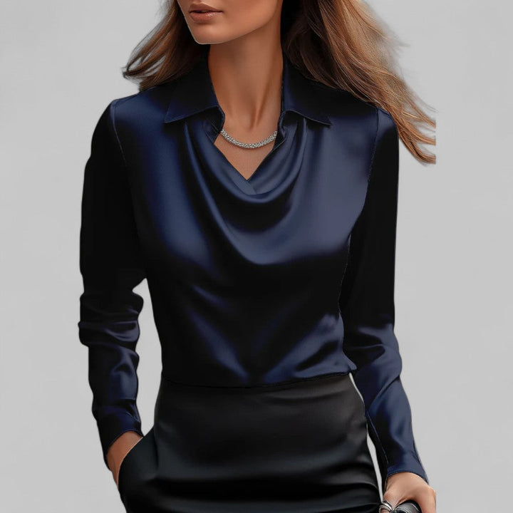 Women's Blouse with a Water-Neckline