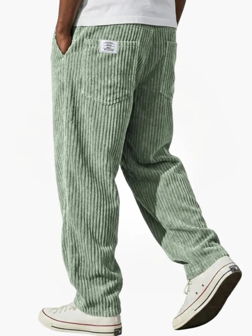 Men's Corduroy Trousers with Straight Leg