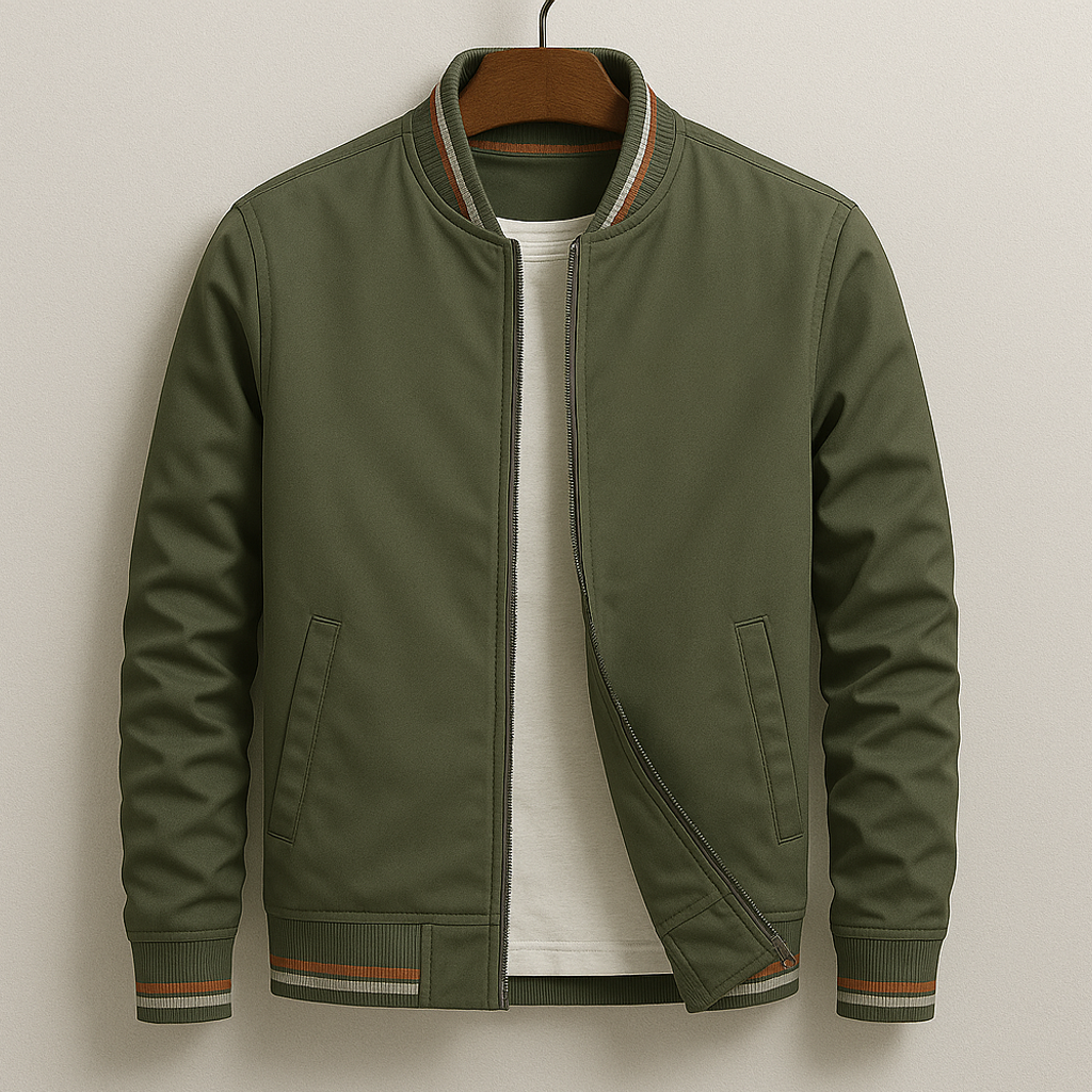 Men's Ribbed Bomber Jacket