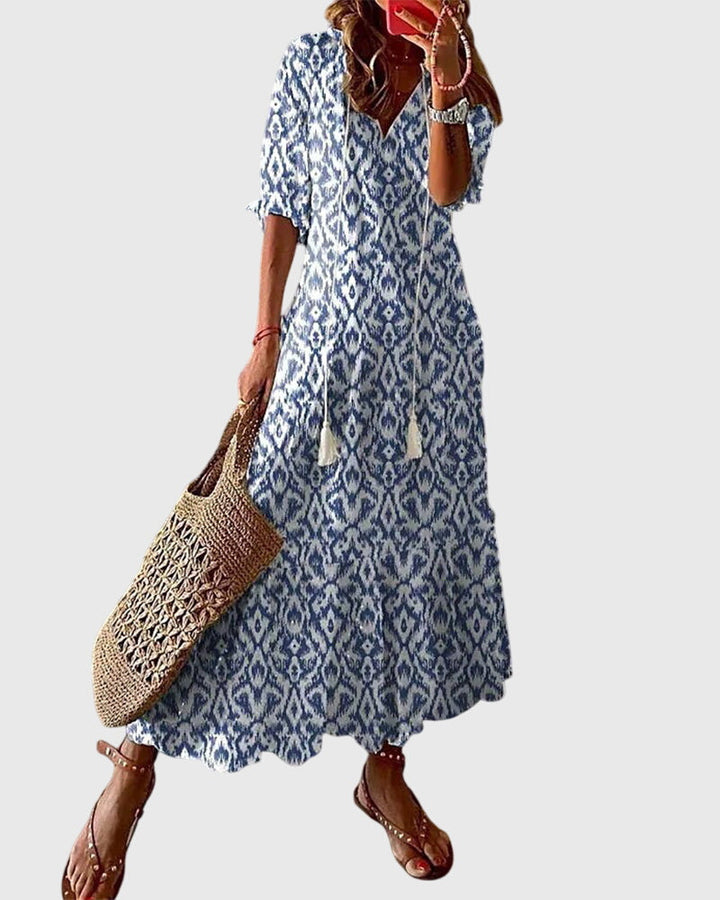 Natalia | Women's Summer Midi Boho Dress