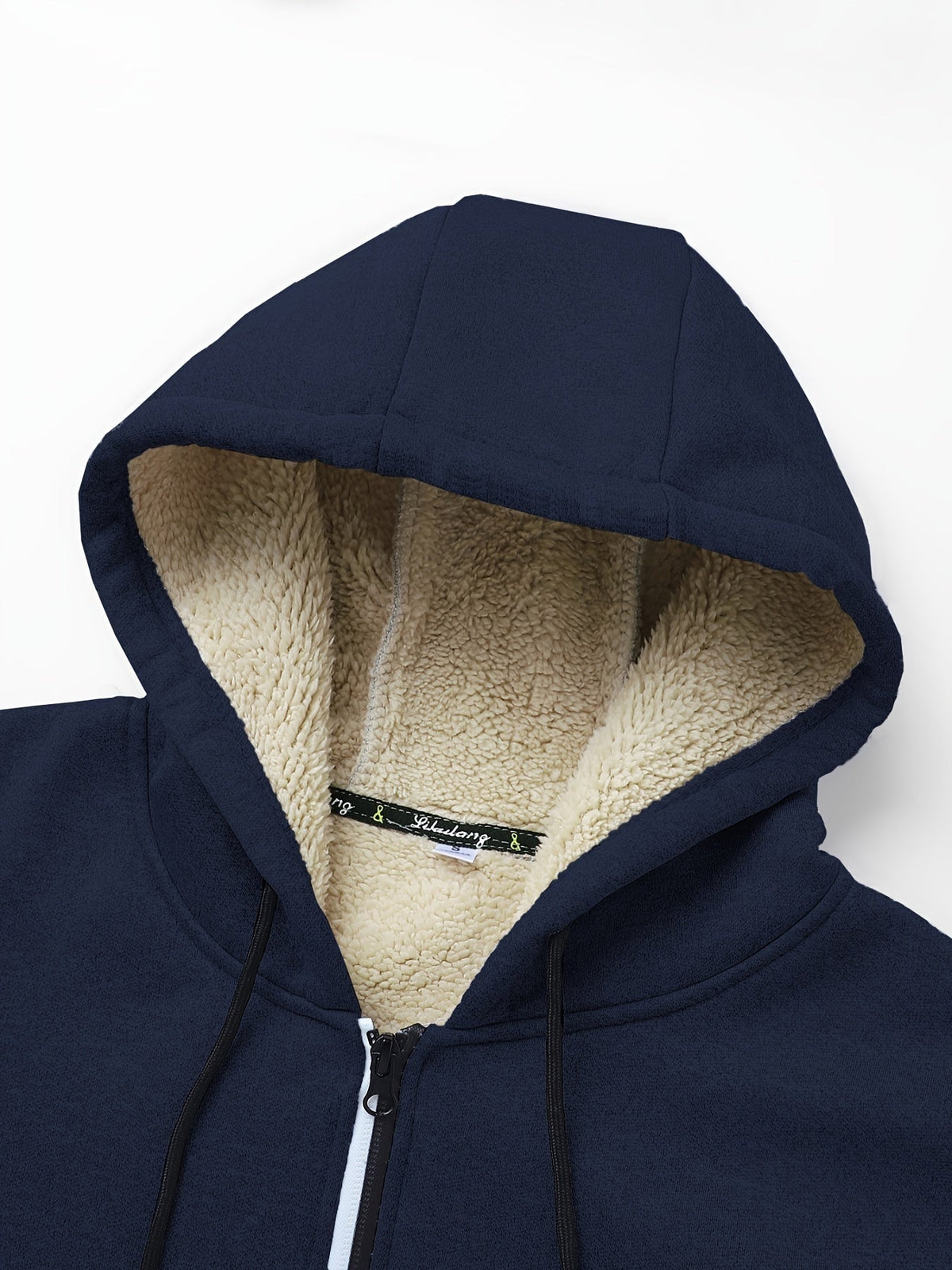Chaqueta con capucha y cremallera de hombre