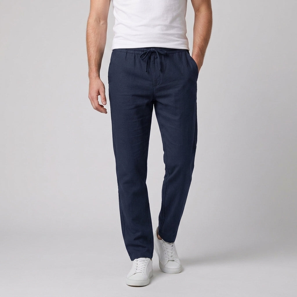Men's Elastic Waist Summer Trousers