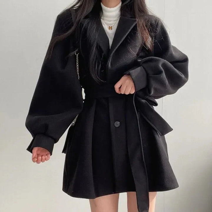 Women's Double-Breasted Belted Coat