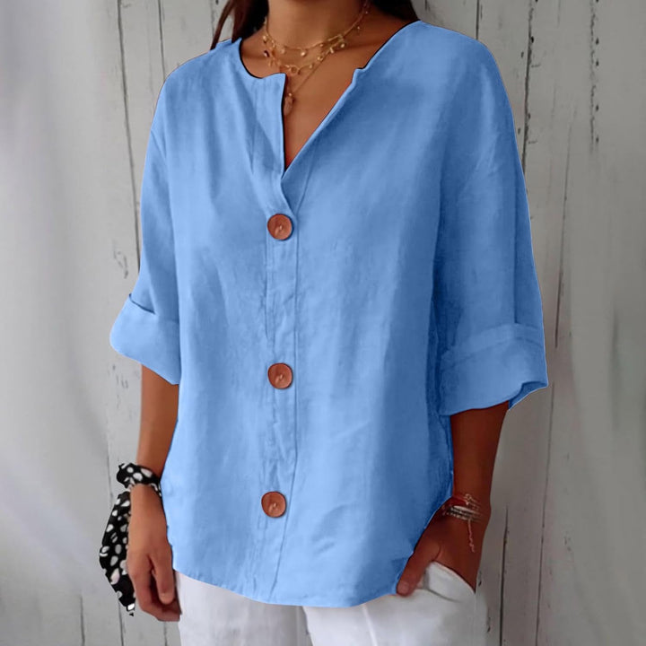 Women's Cotton Linen Summer Blouse