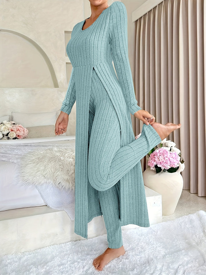 Women's Ribbed Loungewear Set