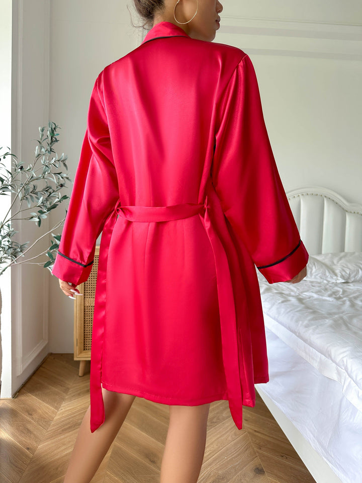 Women's Pajama Set with V-Neck Top and Shorts