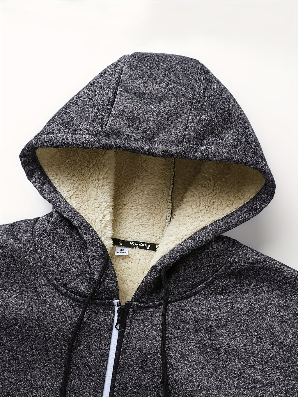 Chaqueta con capucha y cremallera de hombre