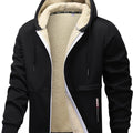 Chaqueta con capucha y cremallera de hombre