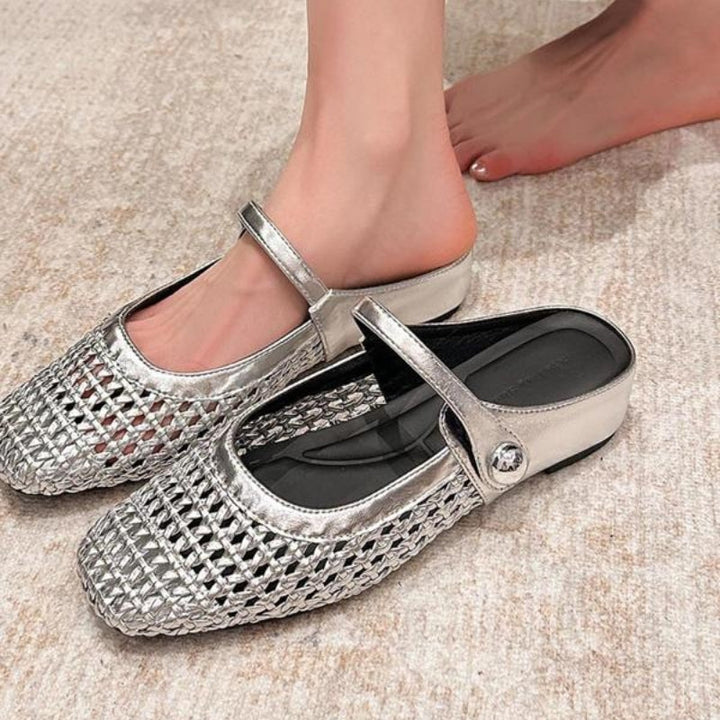 Ewa | Women's Orthopedic Ballet Flats with Strap