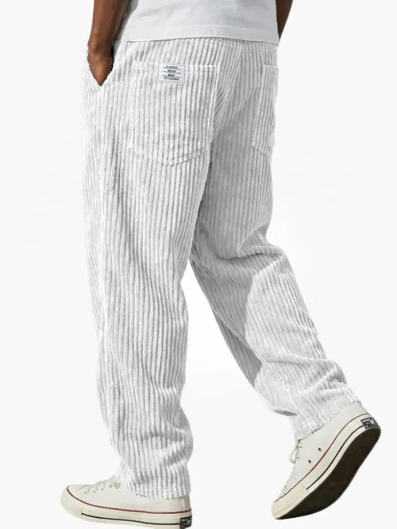 Men's Corduroy Trousers with Straight Leg