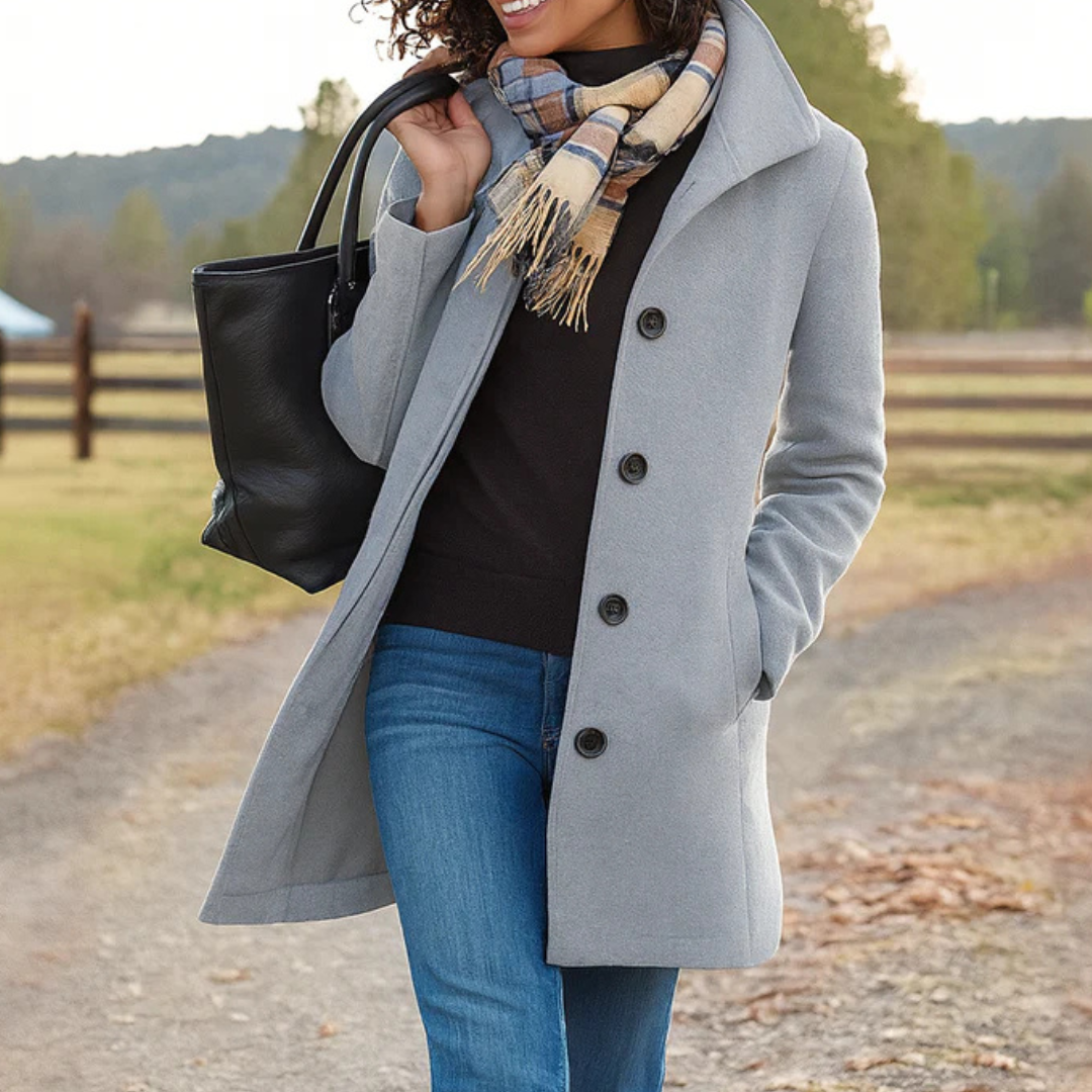 Women's Straight Cut Wool Coat