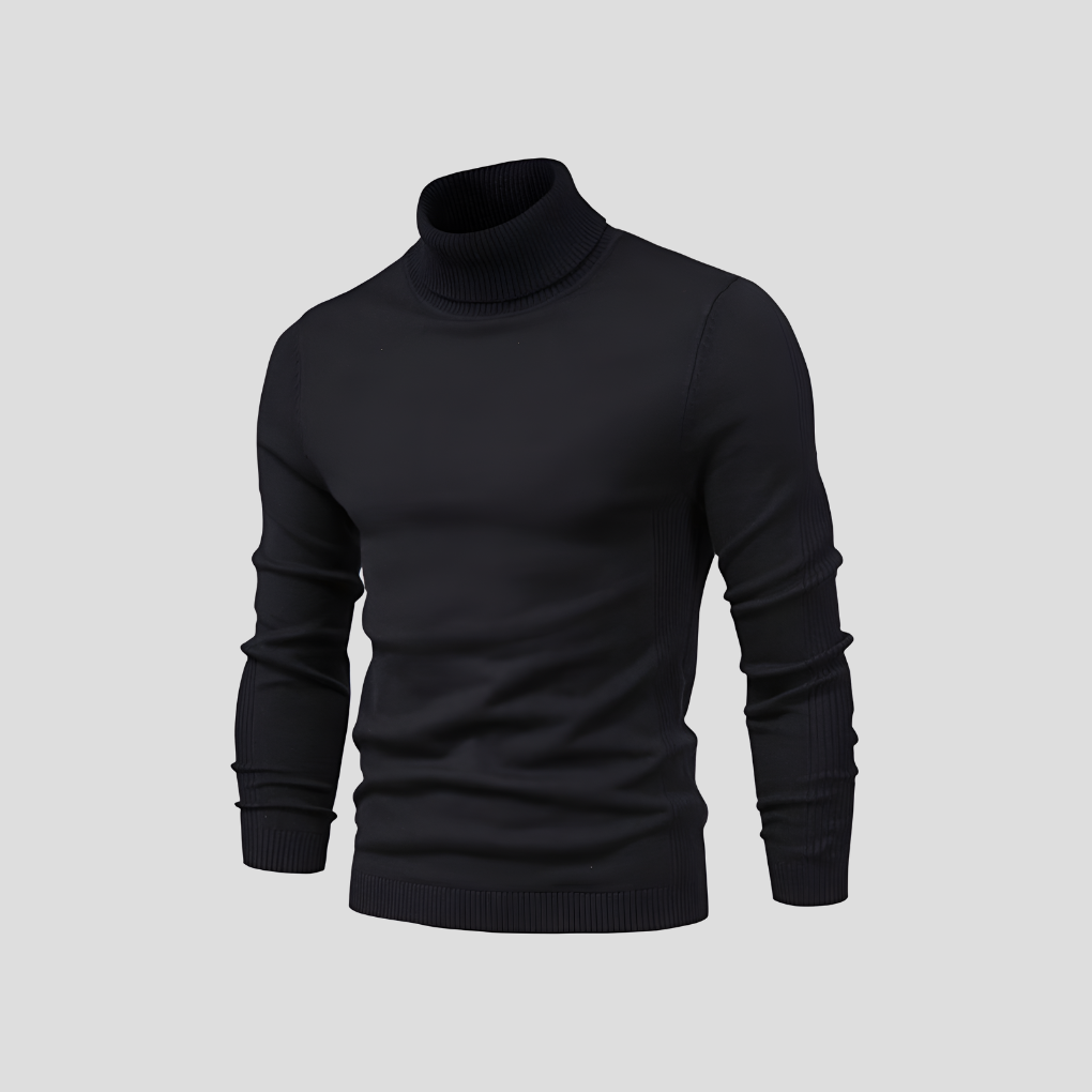 Men's Ribbed Turtleneck Jumper
