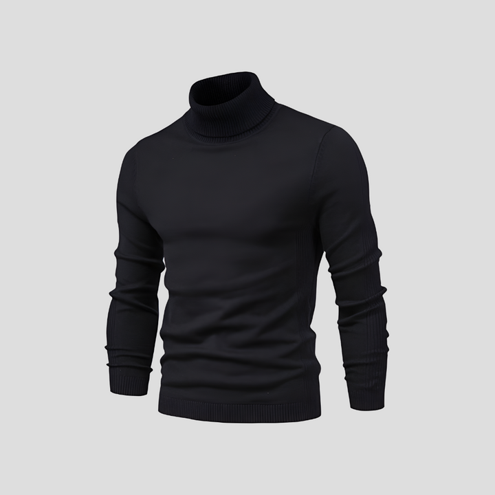 Men's Ribbed Turtleneck Jumper