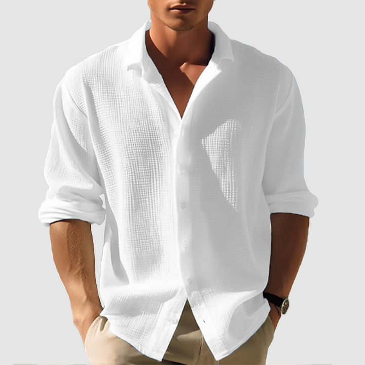 Men's Casual Summer Button-Down Shirt for Men
