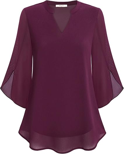 Élodie | Elegant Casual V-Neck Blouse