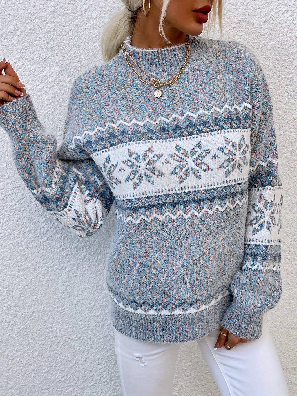 Women's Christmas Snowflake Jumper