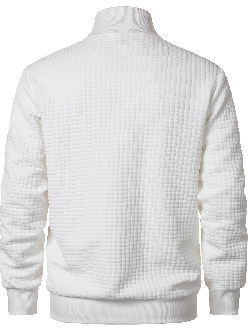 Men's Zip Up Cardigan with Stand Up Collar