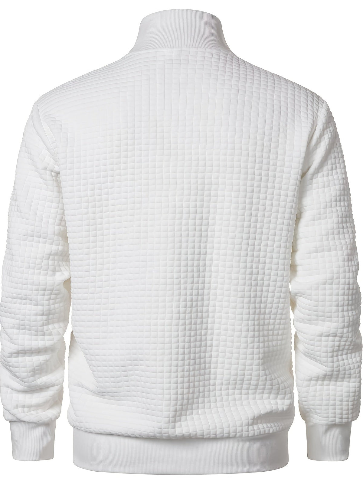 Men's Zip Up Cardigan with Stand Up Collar