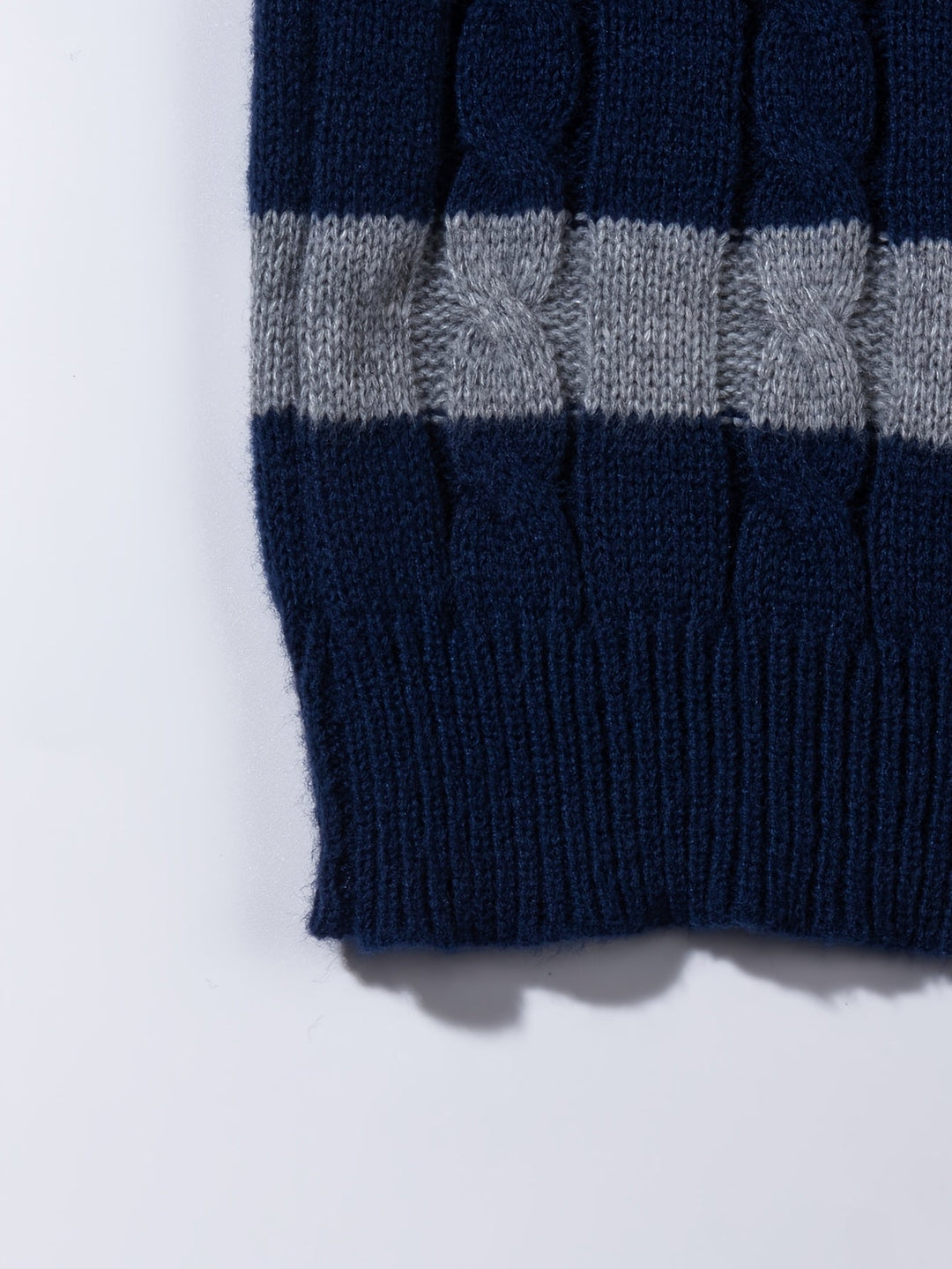 Men's Cable Knit Crew Neck Jumper
