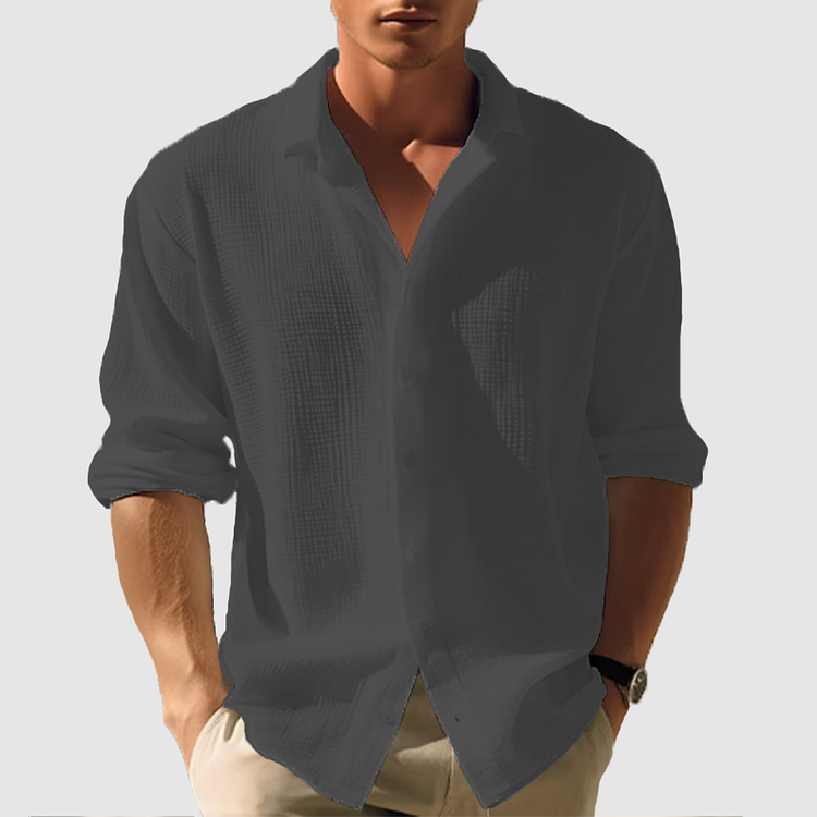 Men's Casual Summer Button-Down Shirt for Men