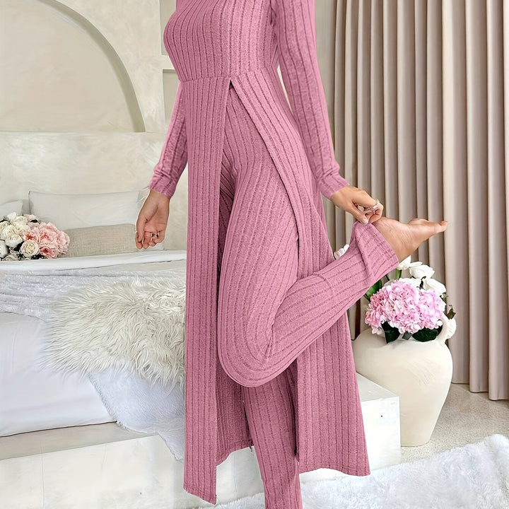 Women's Ribbed Loungewear Set