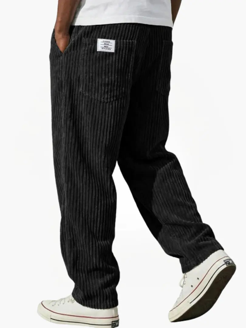 Men's Corduroy Trousers with Straight Leg
