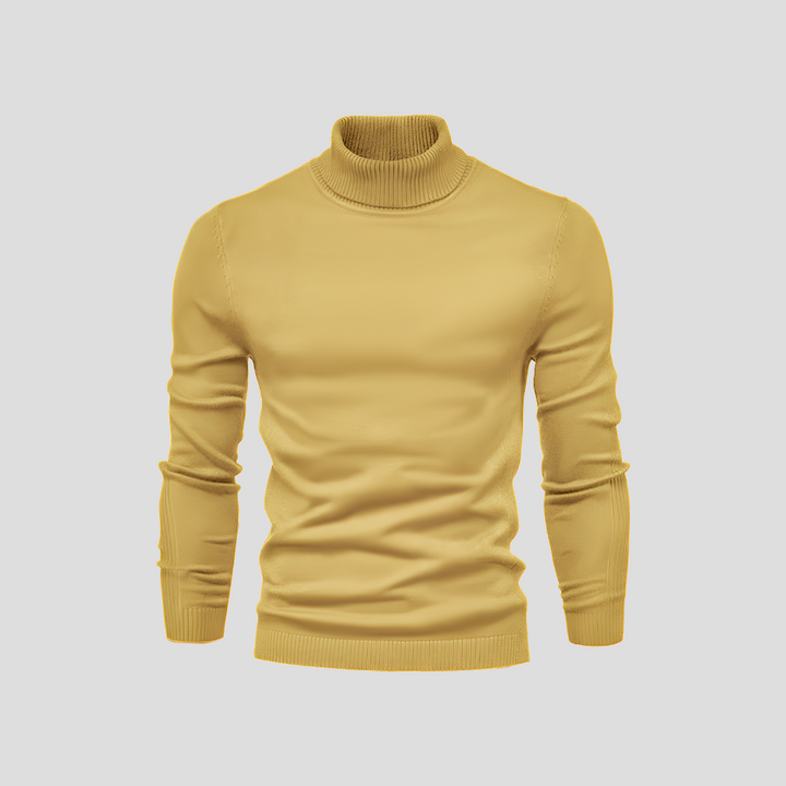 Men's Ribbed Turtleneck Jumper