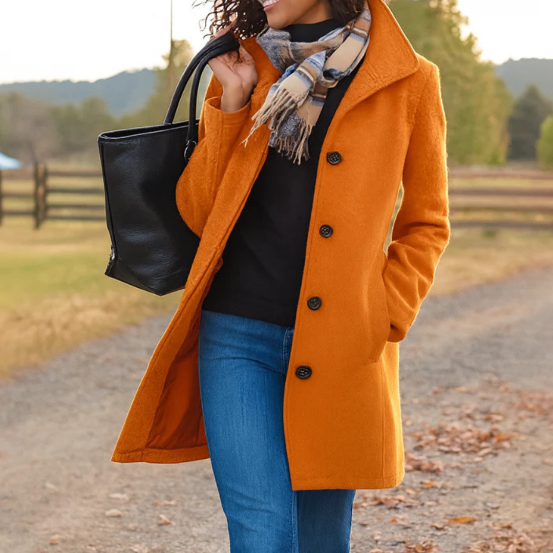 Women's Straight Cut Wool Coat