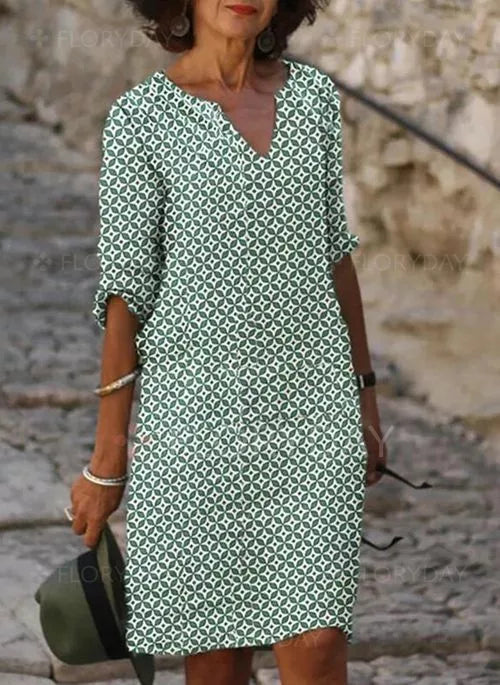 Women's Summer Mini Dress in Vintage Style