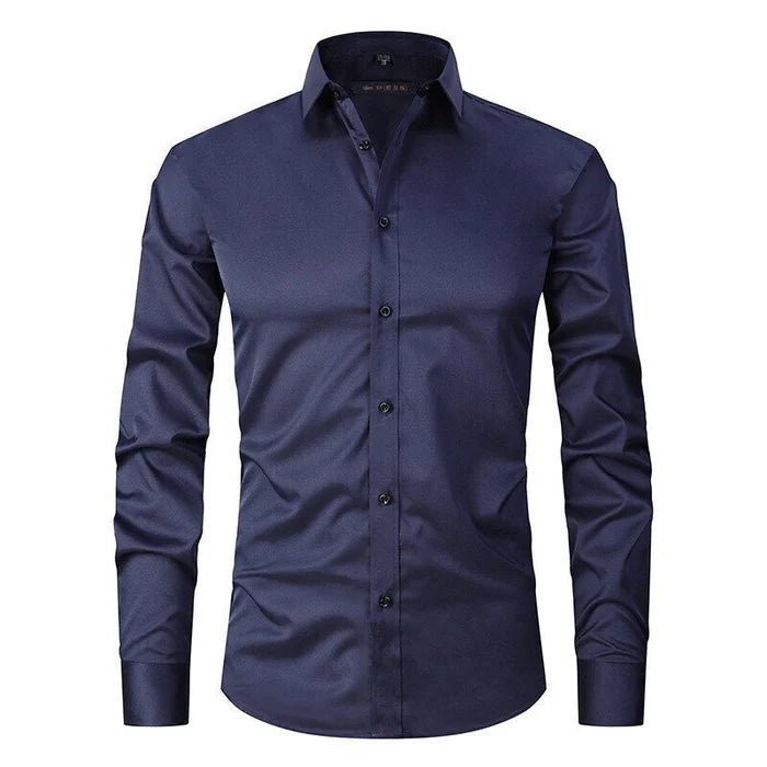 Men's Stretch Business Shirt with Long Sleeves